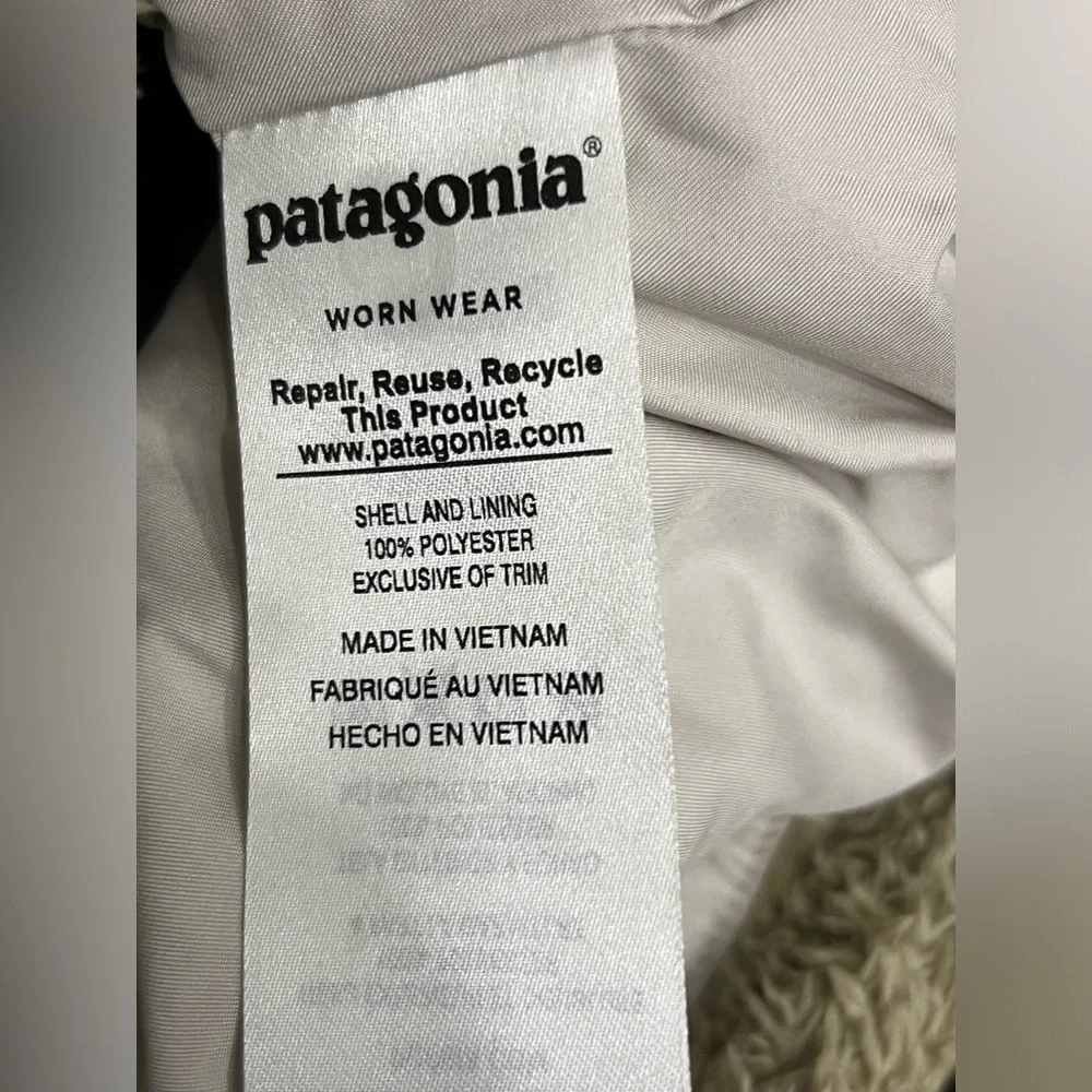 Patagonia Los Gatos Fleece Vest Tan Beige Full Zip Women's Sherpa Size:Small - Picture 8 of 8